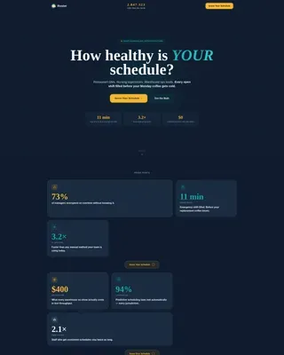 Time & Attendance Booking Website Template