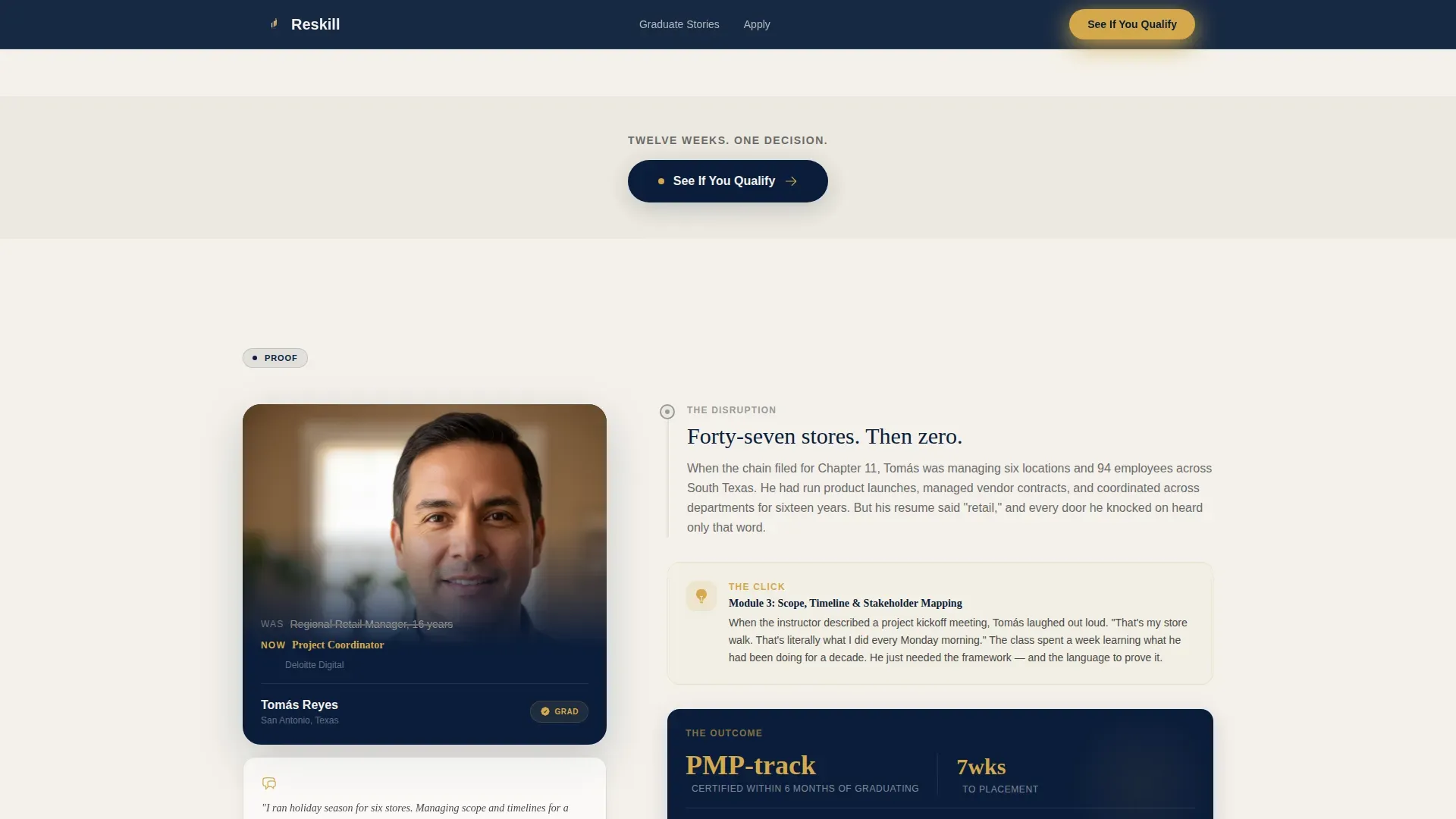 Skills Retraining Program Landing Page Template