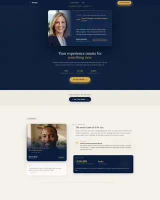 Skills Retraining Program Landing Page Template