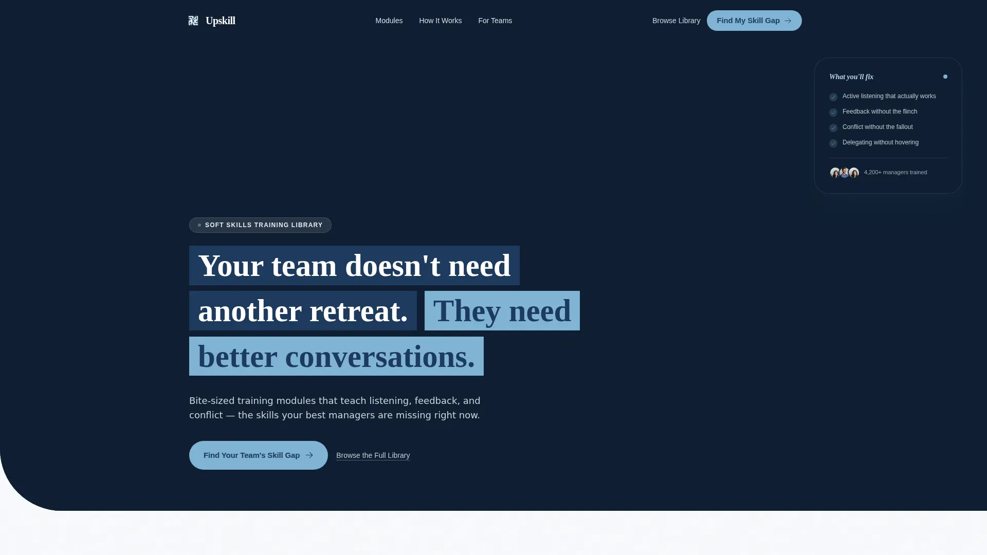 Soft Skills Training Landing page Template