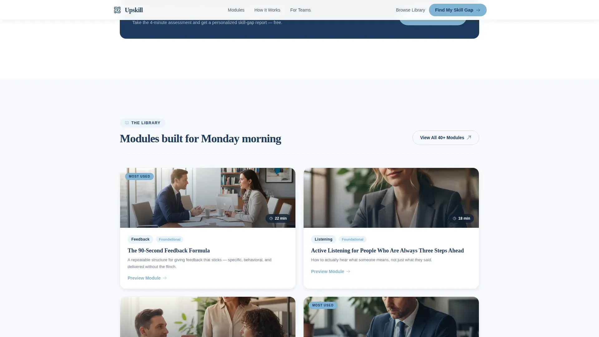 Soft Skills Training Landing page Template