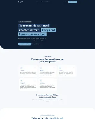 Soft Skills Training Landing page Template