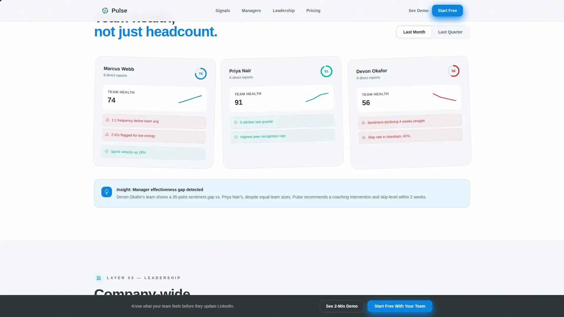 Engagement Platform | Free Website Template | Rocket
