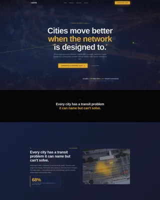 Public Transit & Infrastructure Professional Website Template