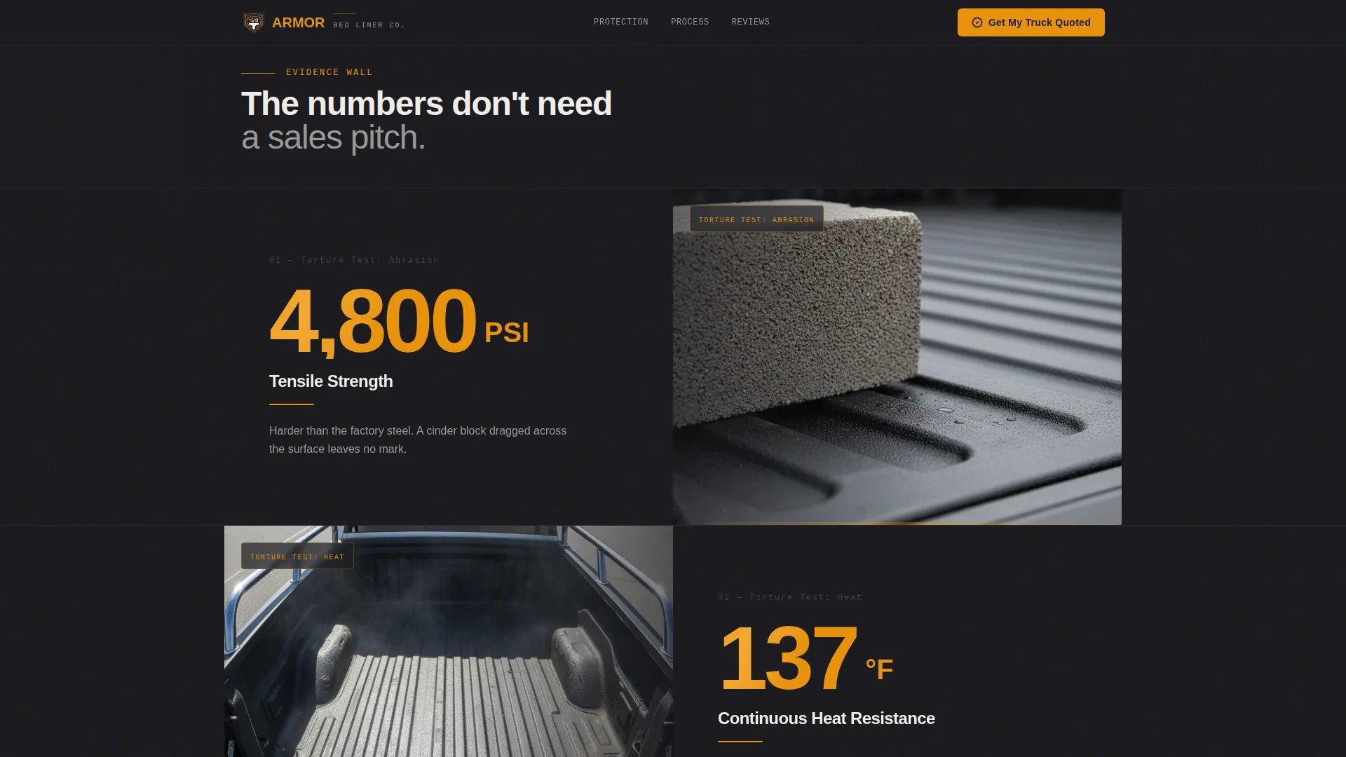 Truck Bed Liner Installer Landing Page Template