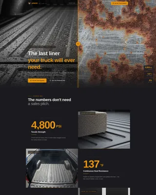 Truck Bed Liner Installer Landing Page Template