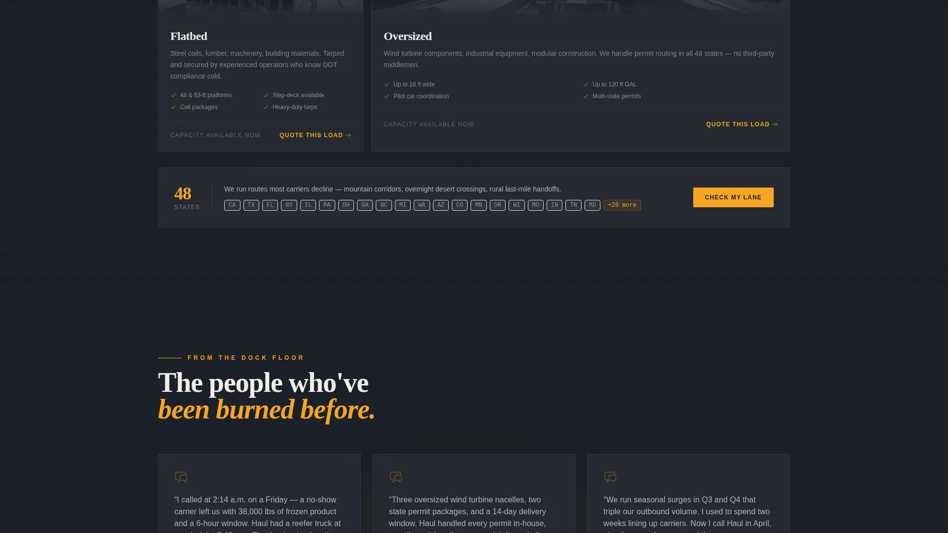 Freight & Shipping Professional Website Template