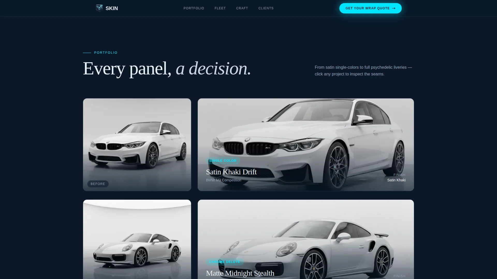 Vinyl Wrap & Vehicle Graphics Landing Page Template
