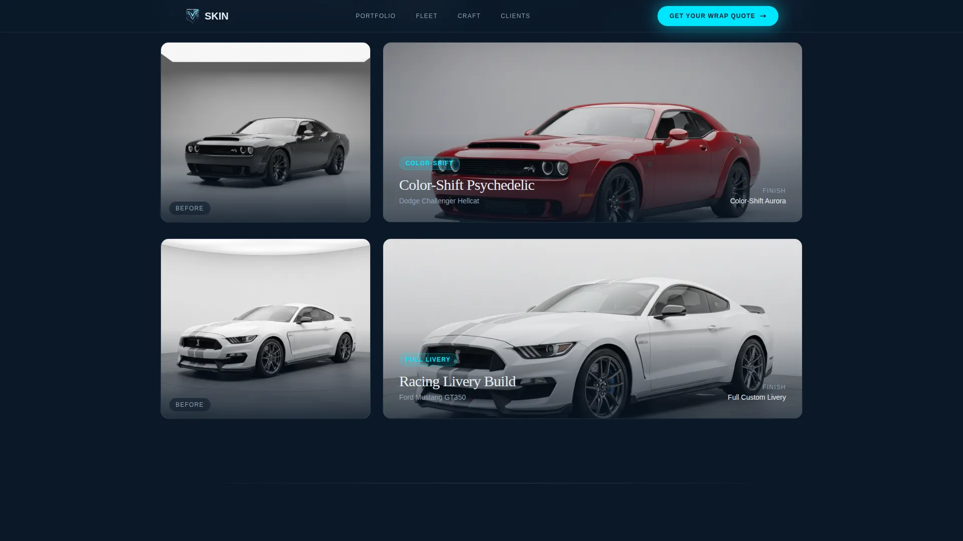 Vinyl Wrap & Vehicle Graphics Landing Page Template
