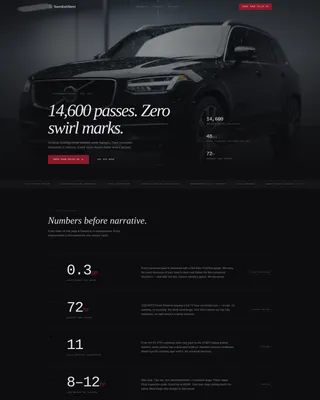 Precision Volvo Detailing Landing Page Template