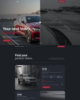 Volvo Leasing Specialist Landing Page Template
