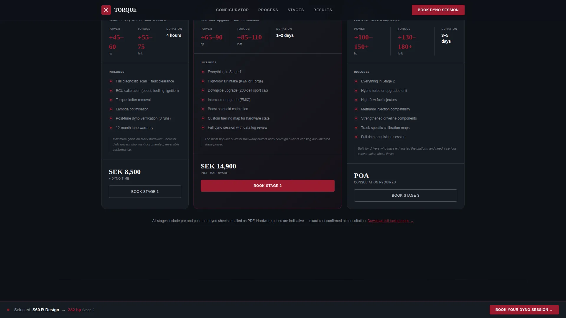 Volvo Booking Website Template