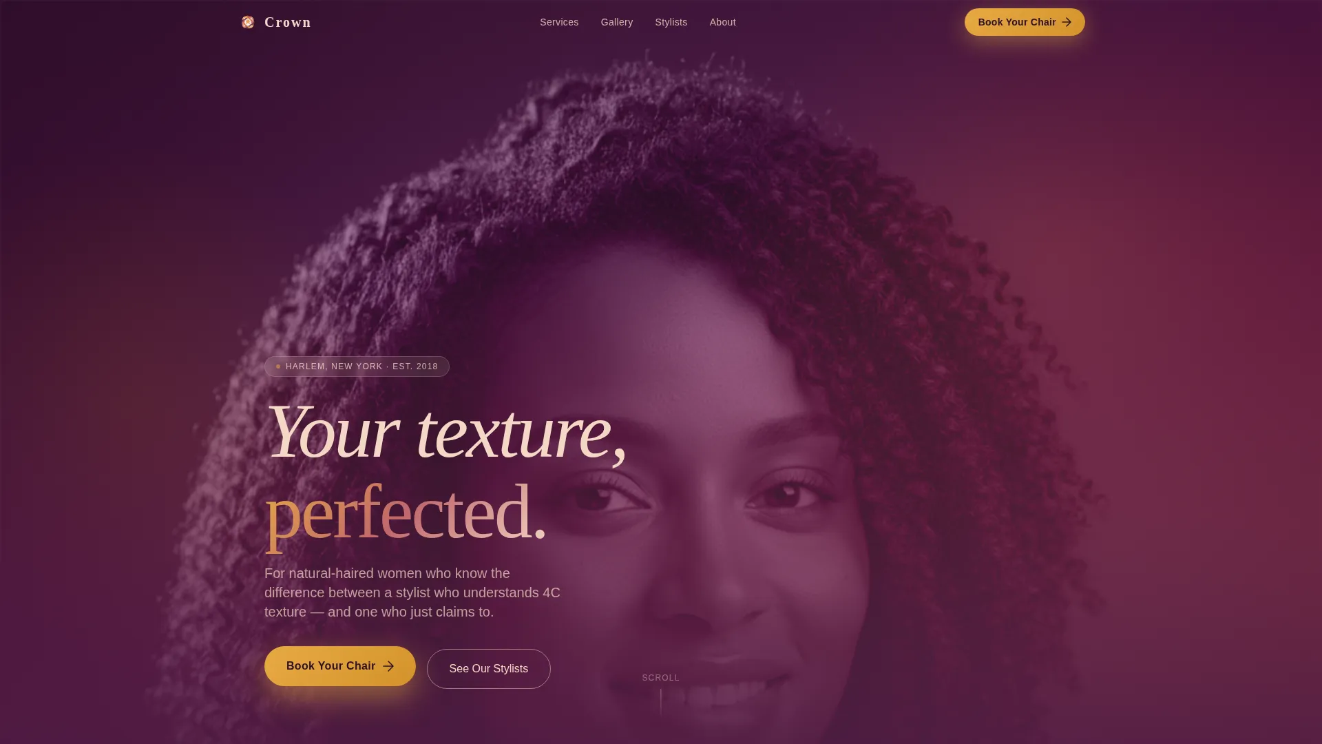 Luxurious Hairsalon | Free Website Template | Rocket