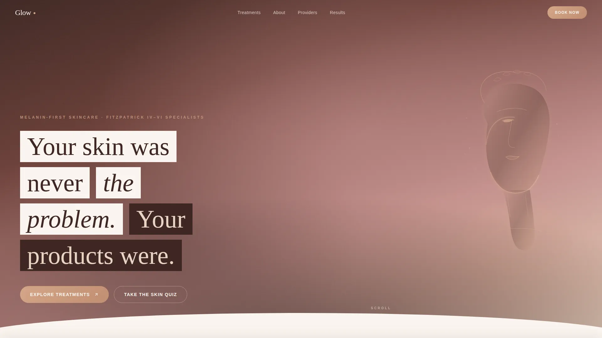 Radiant Skincare | Free Website Template | Rocket
