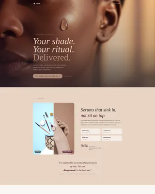 Luxe Skincare | Free Website Template | Rocket