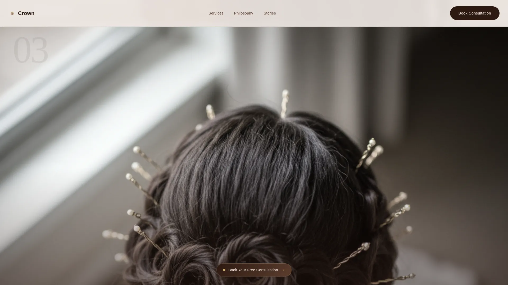 Salon & Hair Studio Booking Website Template