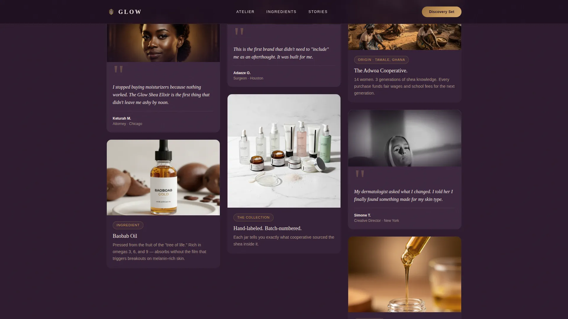 Luxurious Skincare | Free Website Template | Rocket