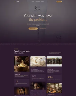 Luxurious Skincare | Free Website Template | Rocket