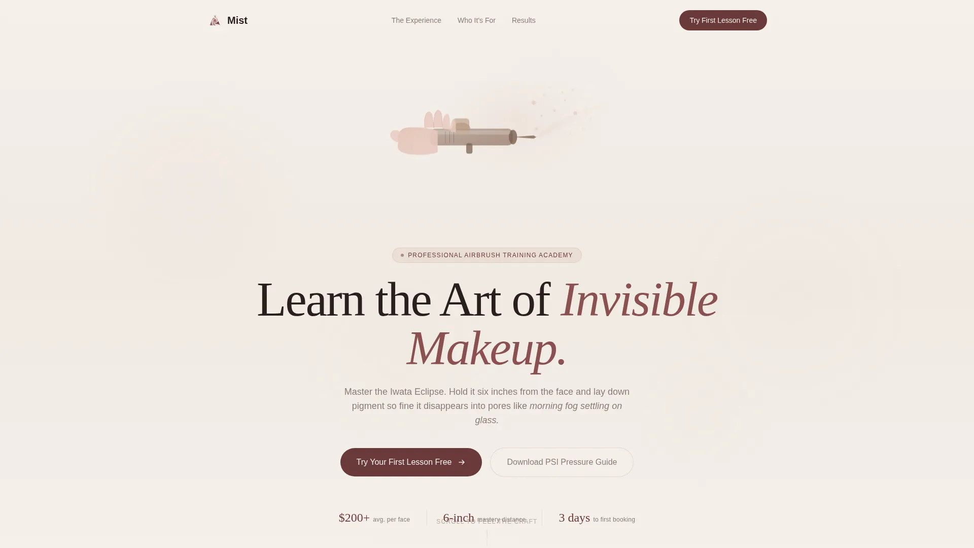 Specialty Beauty Treatments Professional Website Template