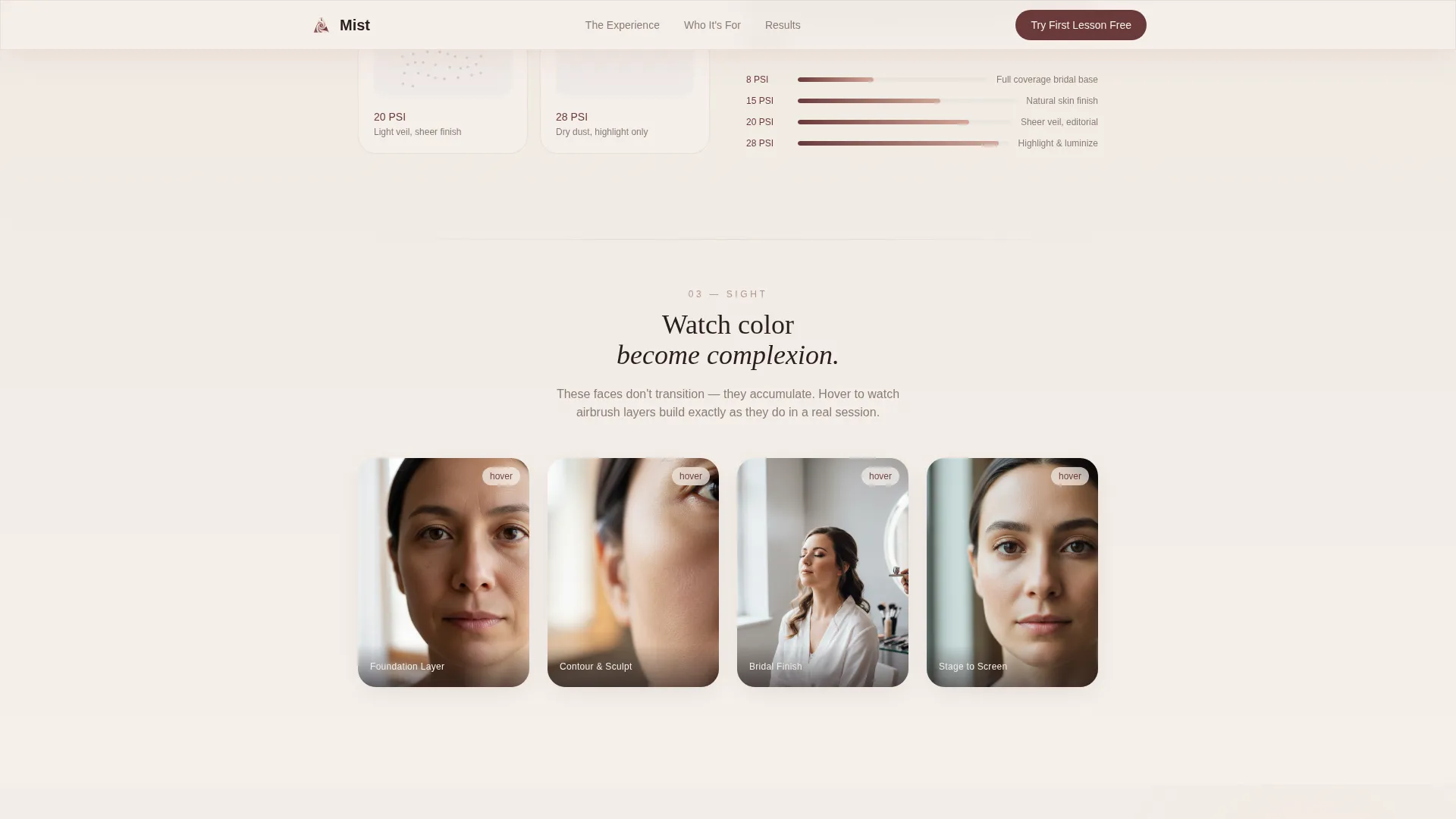 Specialty Beauty Treatments Professional Website Template