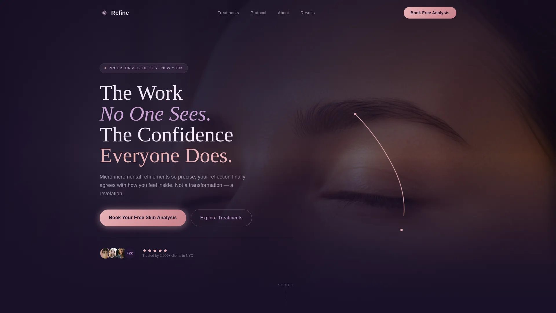 Luxury Anti-Aging Clinic Landing Page Template