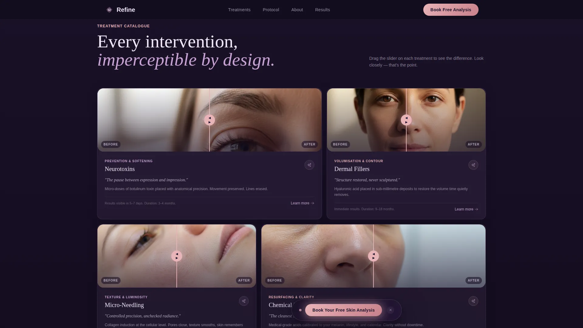 Luxury Anti-Aging Clinic Landing Page Template