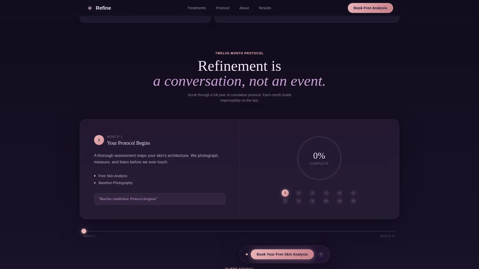 Luxury Anti-Aging Clinic Landing Page Template