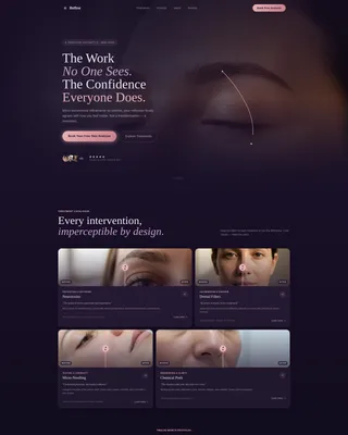 Luxury Anti-Aging Clinic Landing Page Template