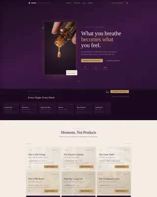 Wellness & Holistic Beauty Professional Website Template