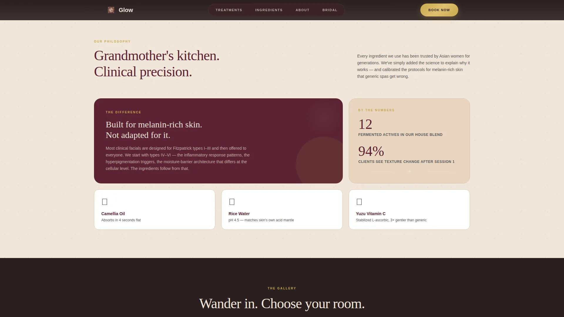 Transformative Complexion | Free Website Template | Rocket