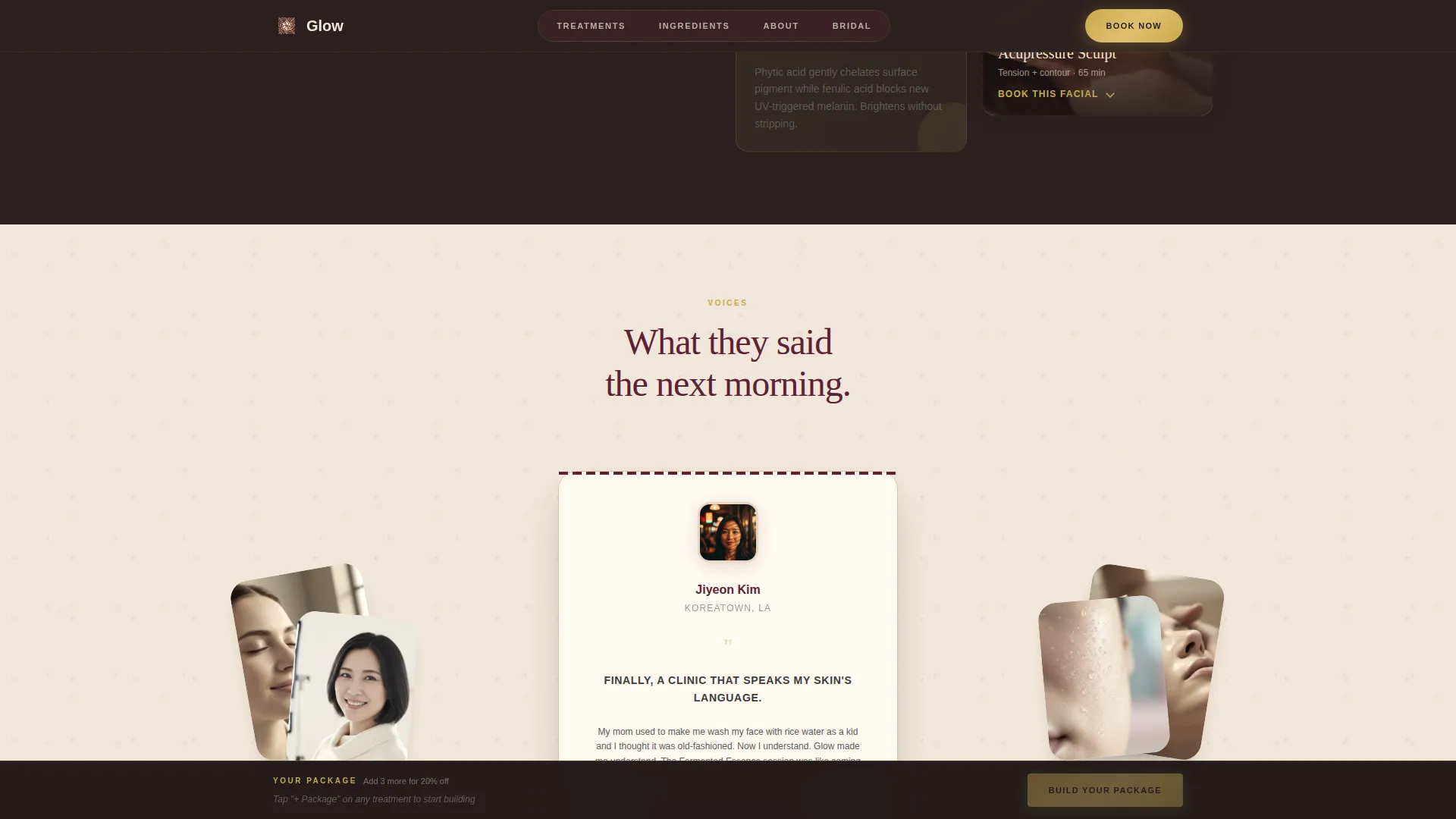 Transformative Complexion | Free Website Template | Rocket