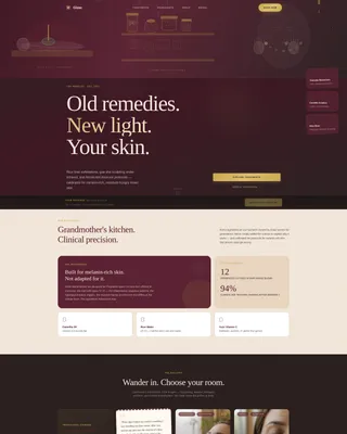 Transformative Complexion | Free Website Template | Rocket