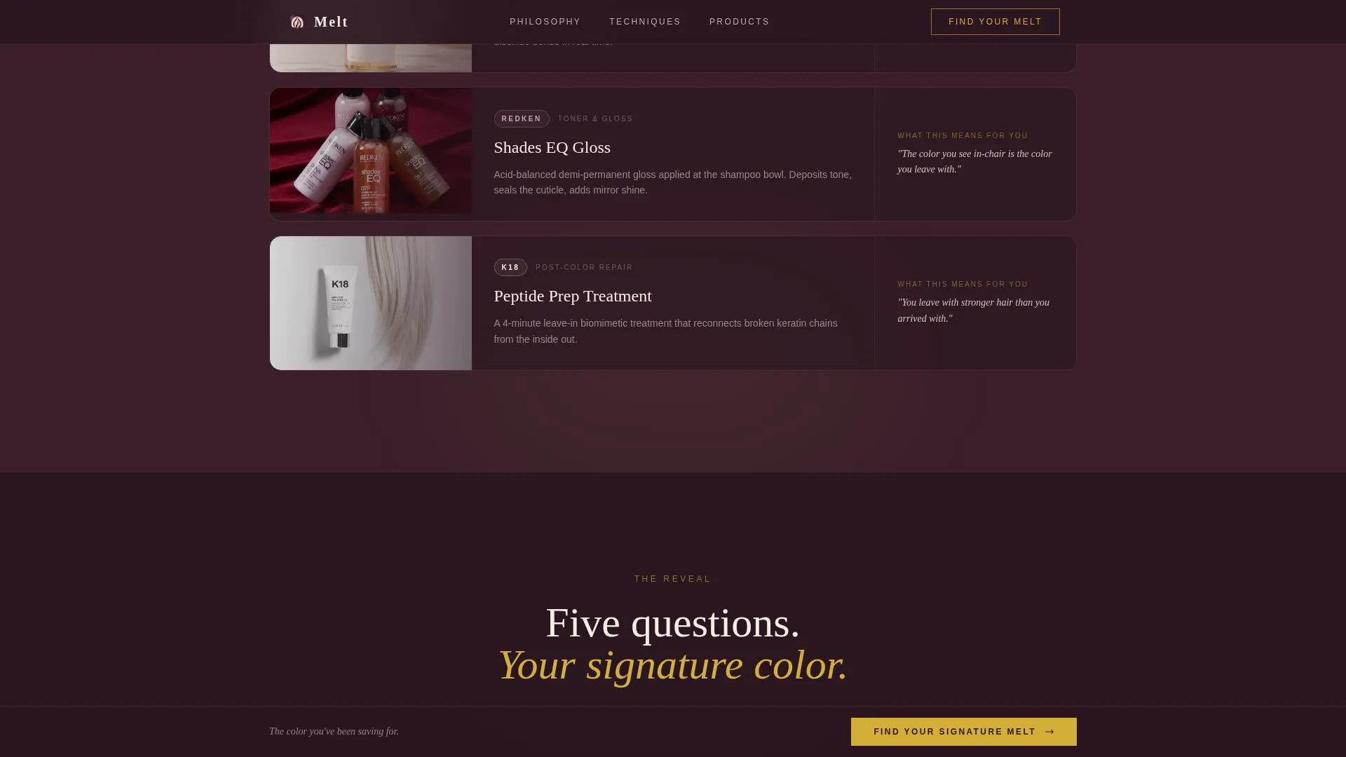 Radiant Balayage Landing Page Template