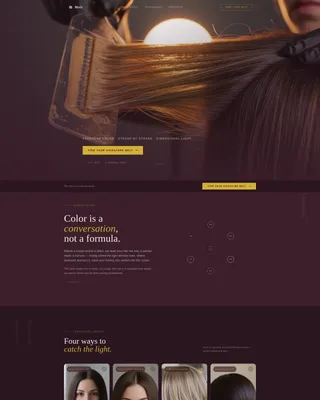 Radiant Balayage Landing Page Template