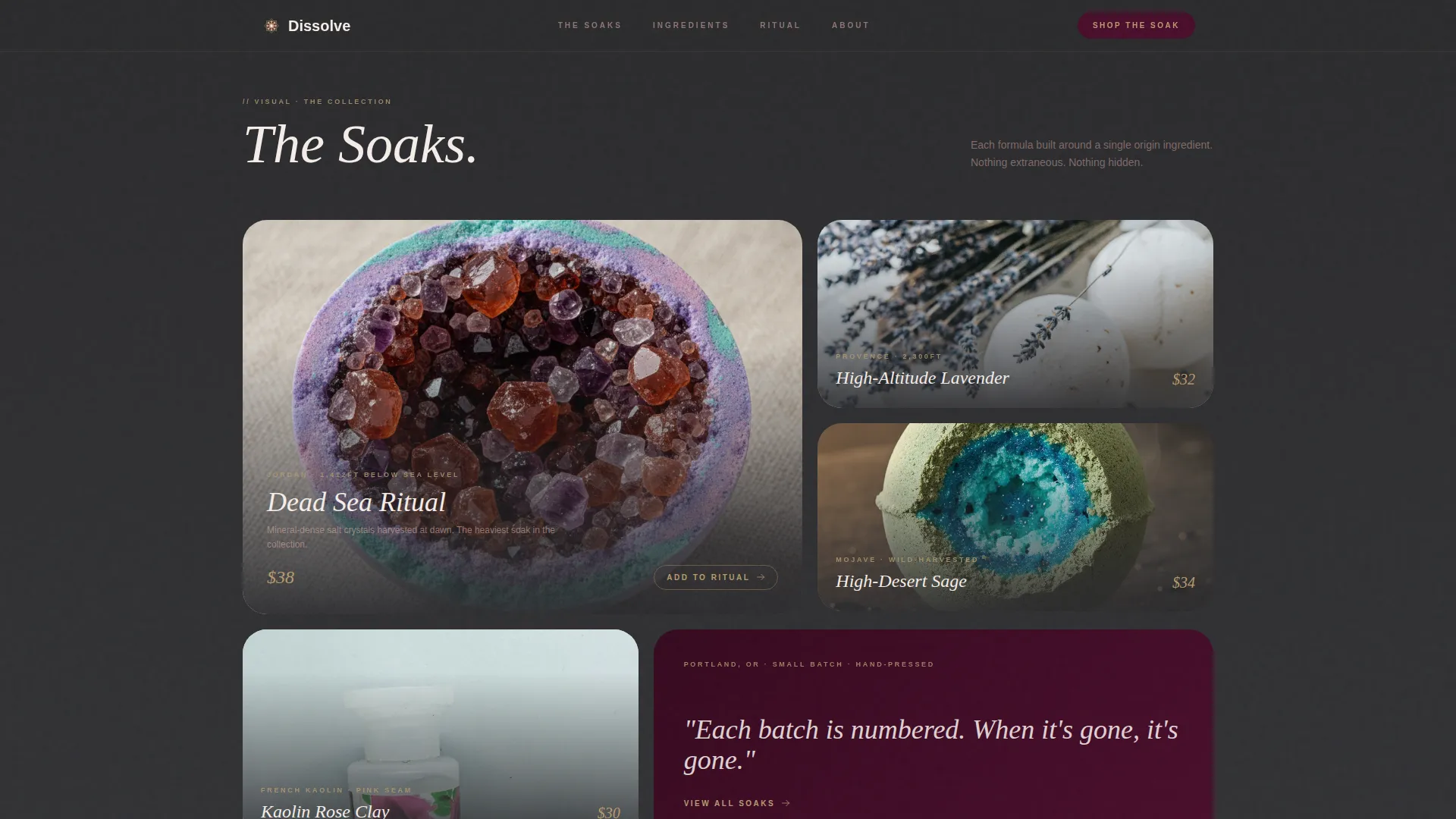 Body Care & Bath Brand Blog Website Template