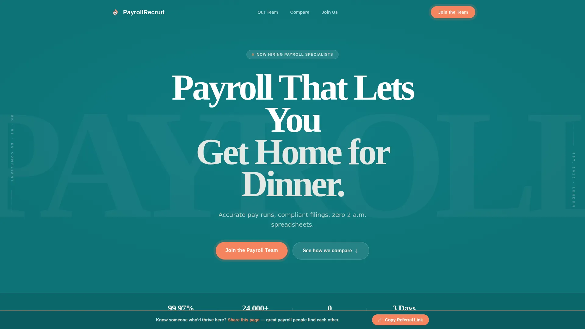 Trusted Startup | Free Website Template | Rocket