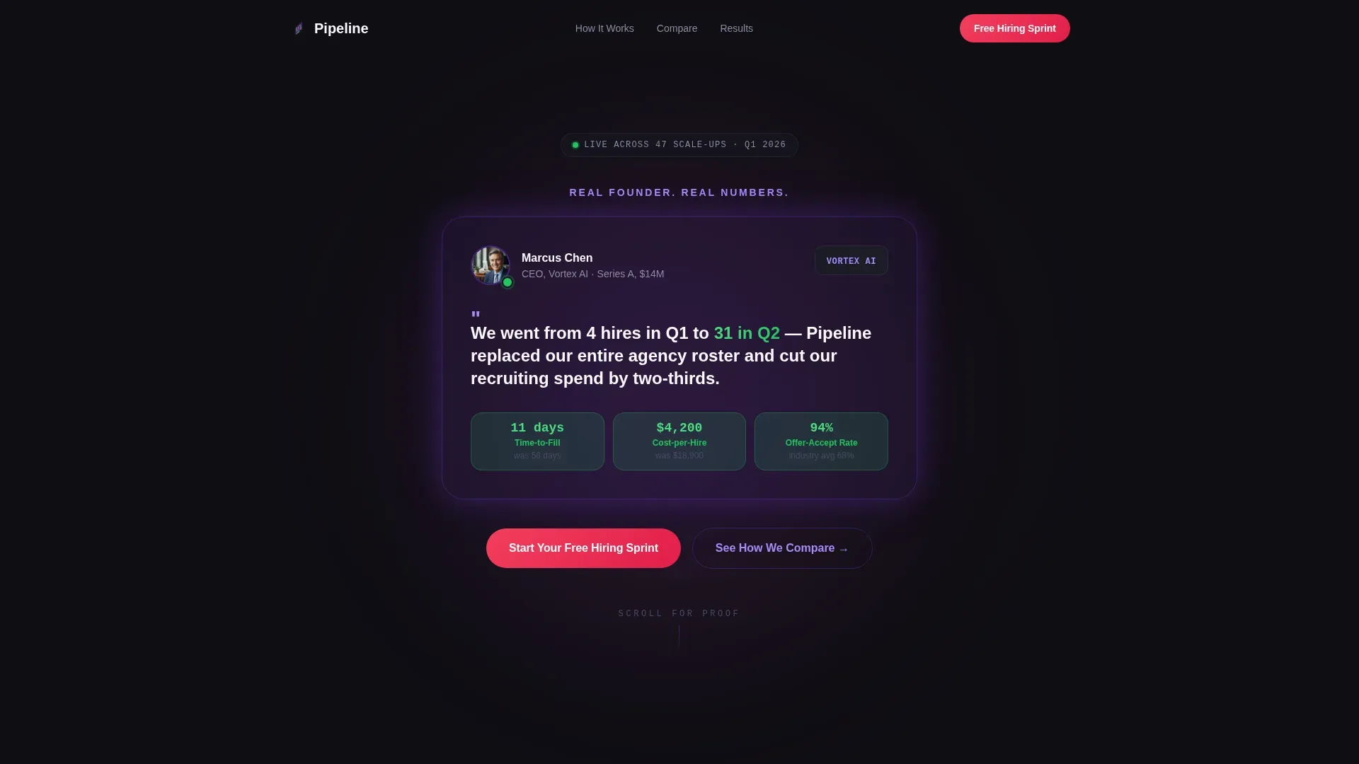 Startup RPO | Free Website Template | Rocket