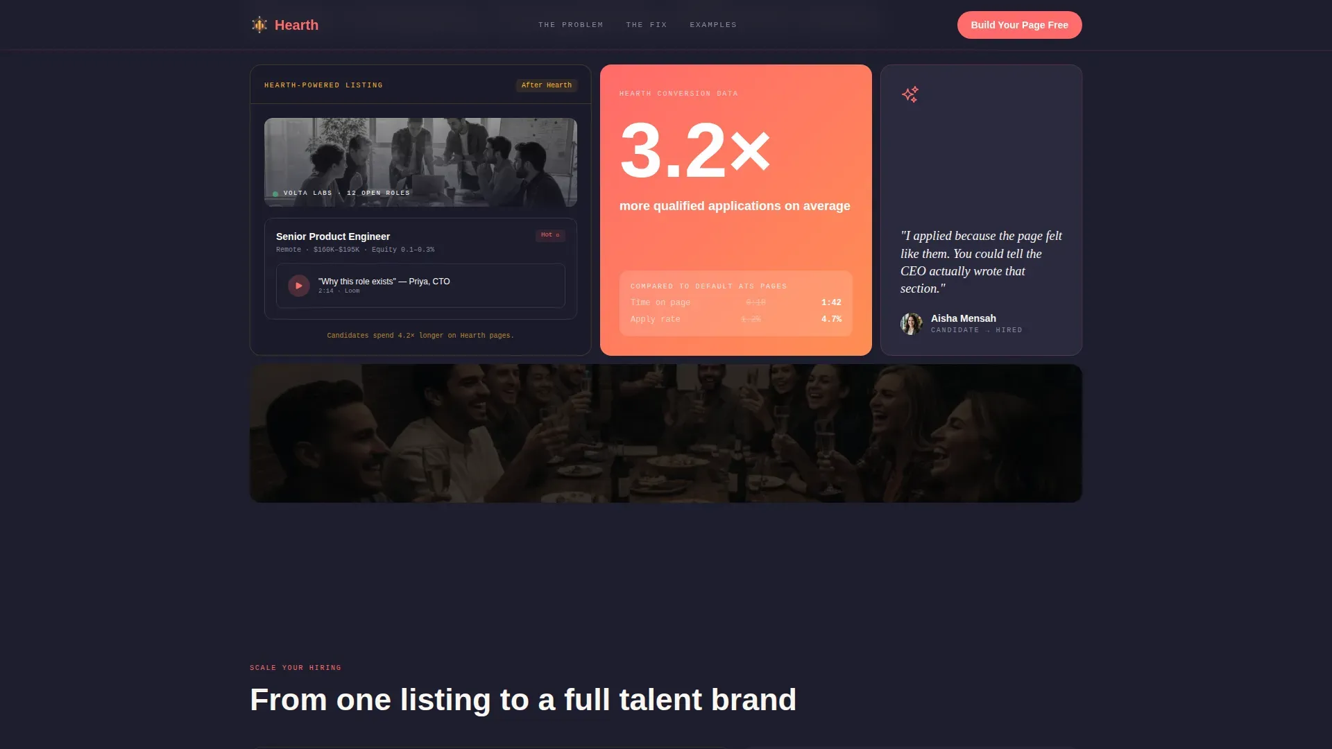 Startup Career Page Builder Landing Page Template