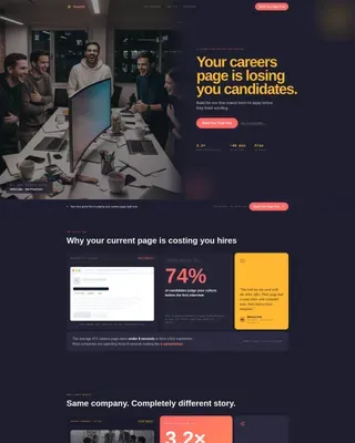 Startup Career Page Builder Landing Page Template