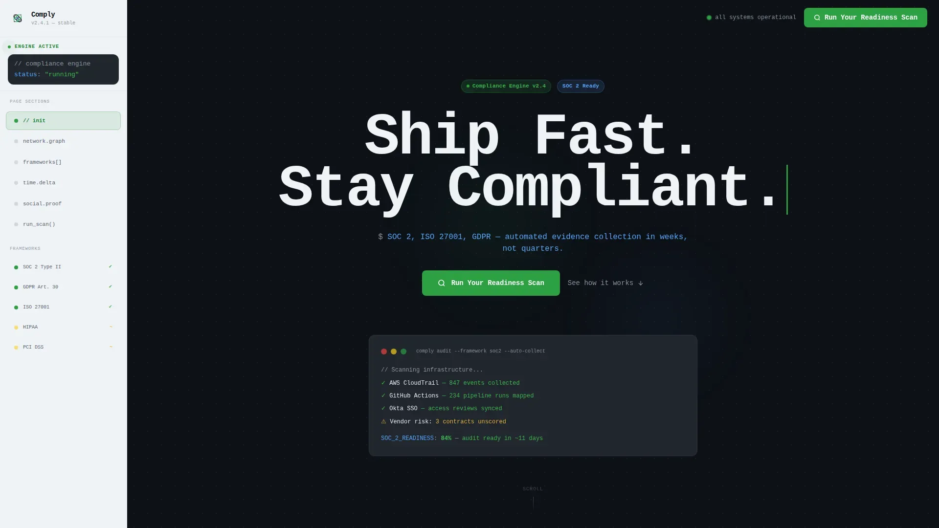 Tech Compliance | Free Website Template | Rocket