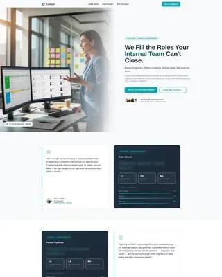 Tech Recruitment | Free Website Template | Rocket