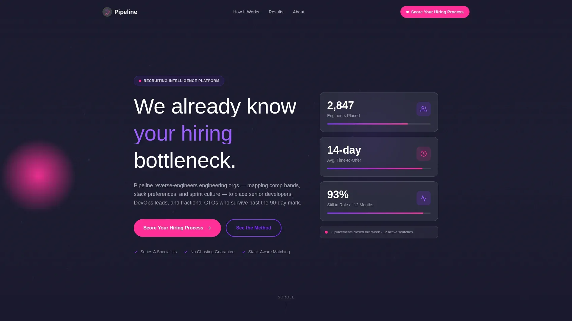 Tech Recruiting | Free Website Template | Rocket