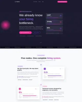 Tech Recruiting | Free Website Template | Rocket