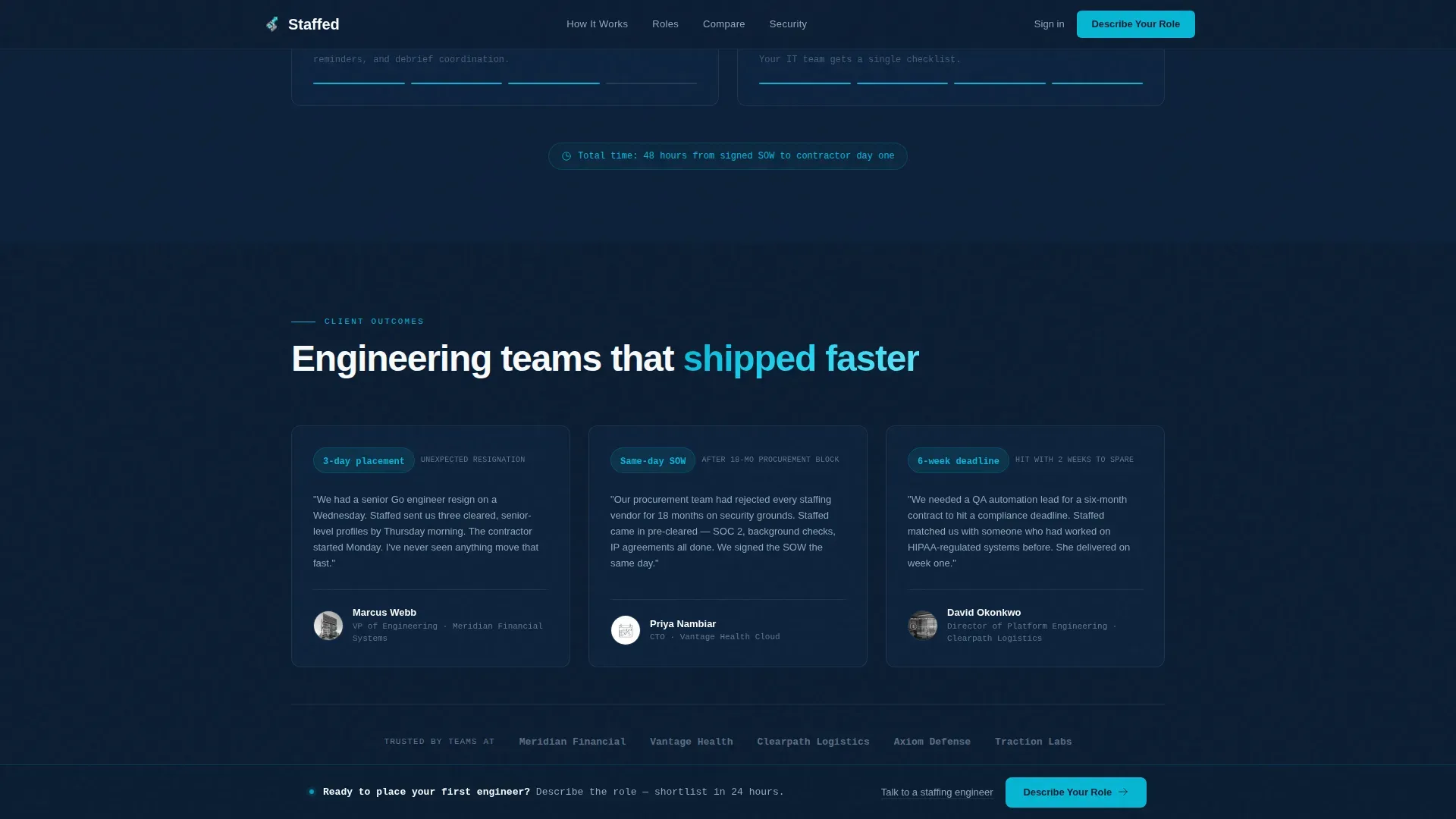 Tech Staffing | Free Website Template | Rocket