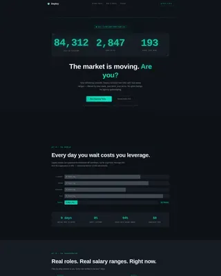 Tech Job Board Landing Page Template