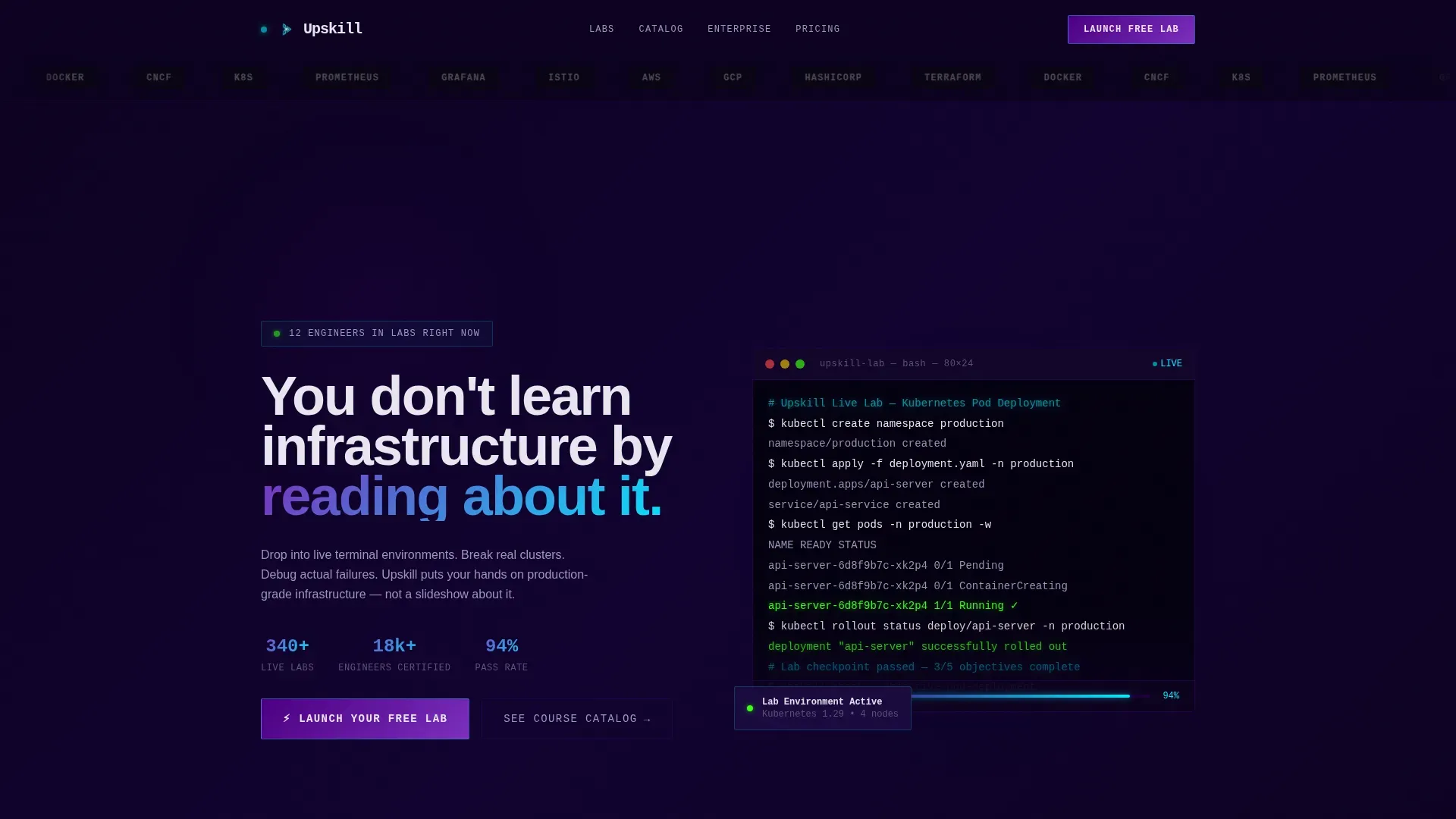 Skills Training Landing page Template