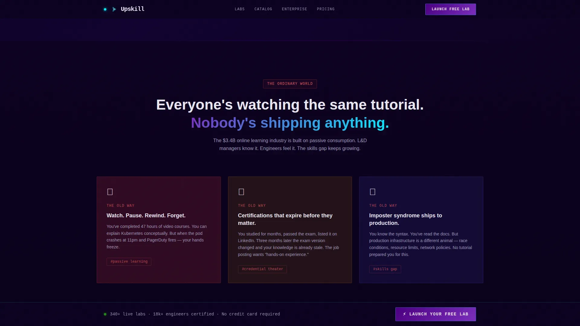 Skills Training Landing page Template