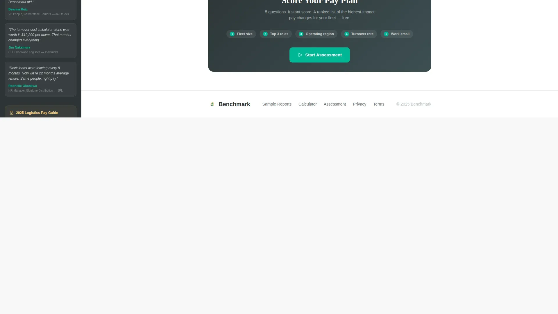 Transportation Compensation | Free Website Template | Rocket
