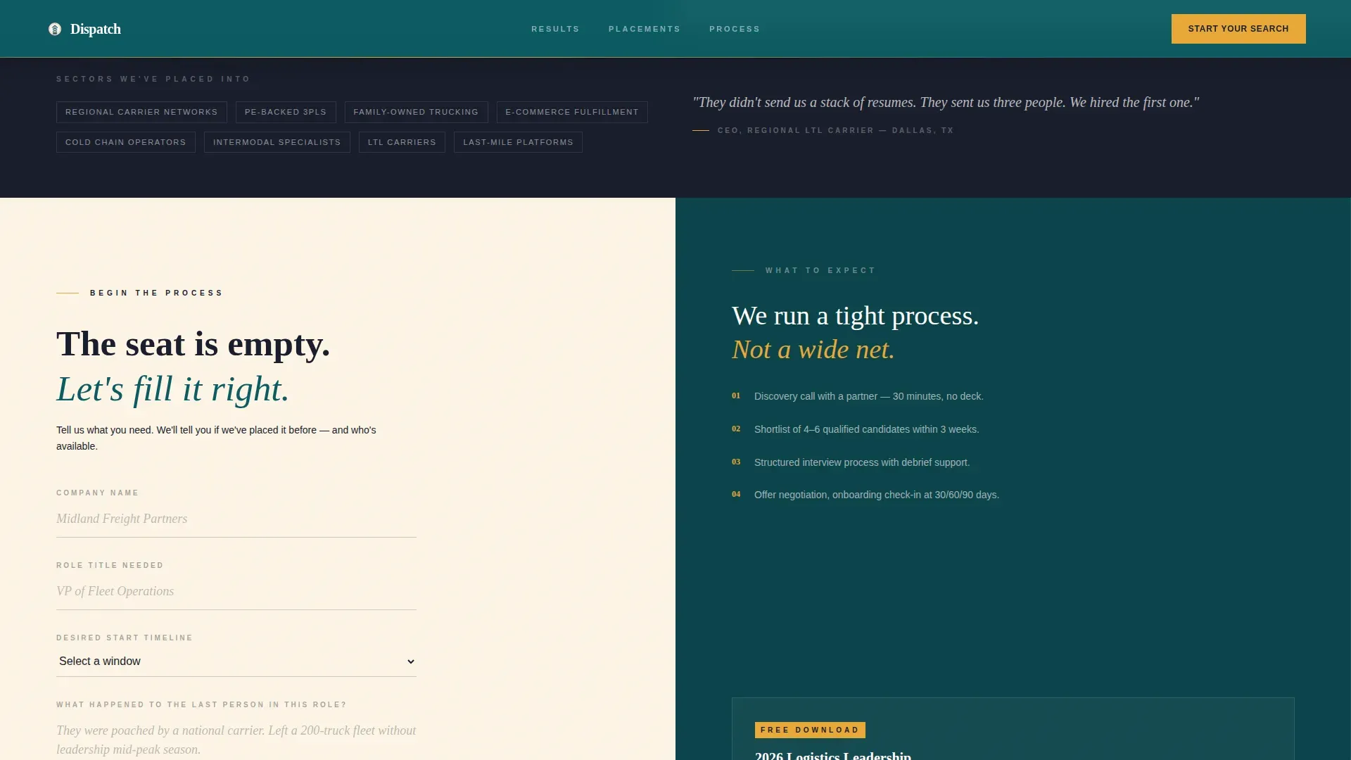 Executive Search | Free Website Template | Rocket