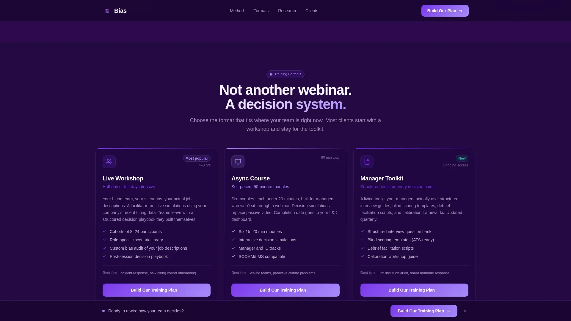 Training Services Landing page Template